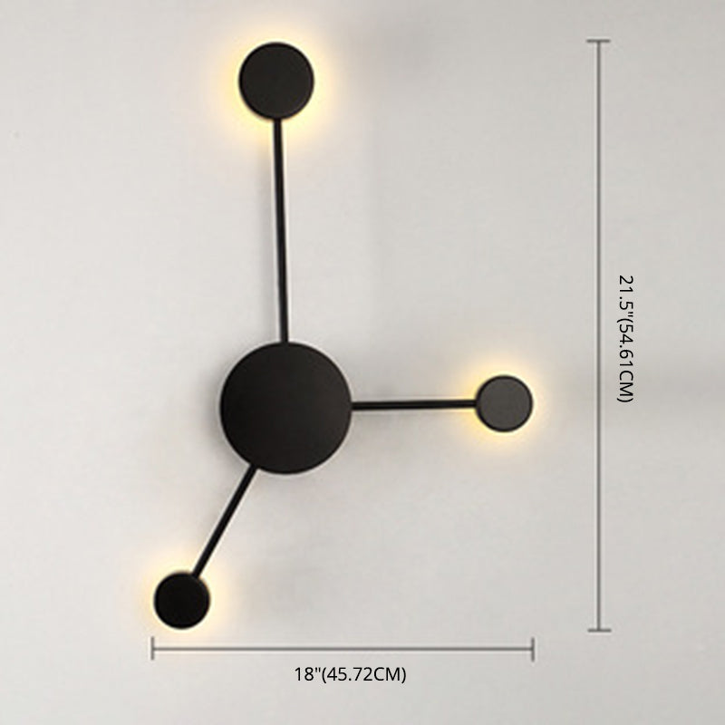 Kreisförmige Wandmontaglampe moderne Einfachheit Acrylwandhalterung für Wohnzimmer