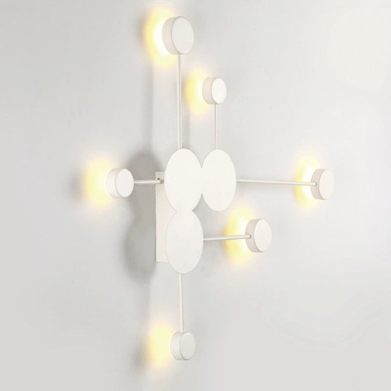 Kreisförmige Wandmontaglampe moderne Einfachheit Acrylwandhalterung für Wohnzimmer