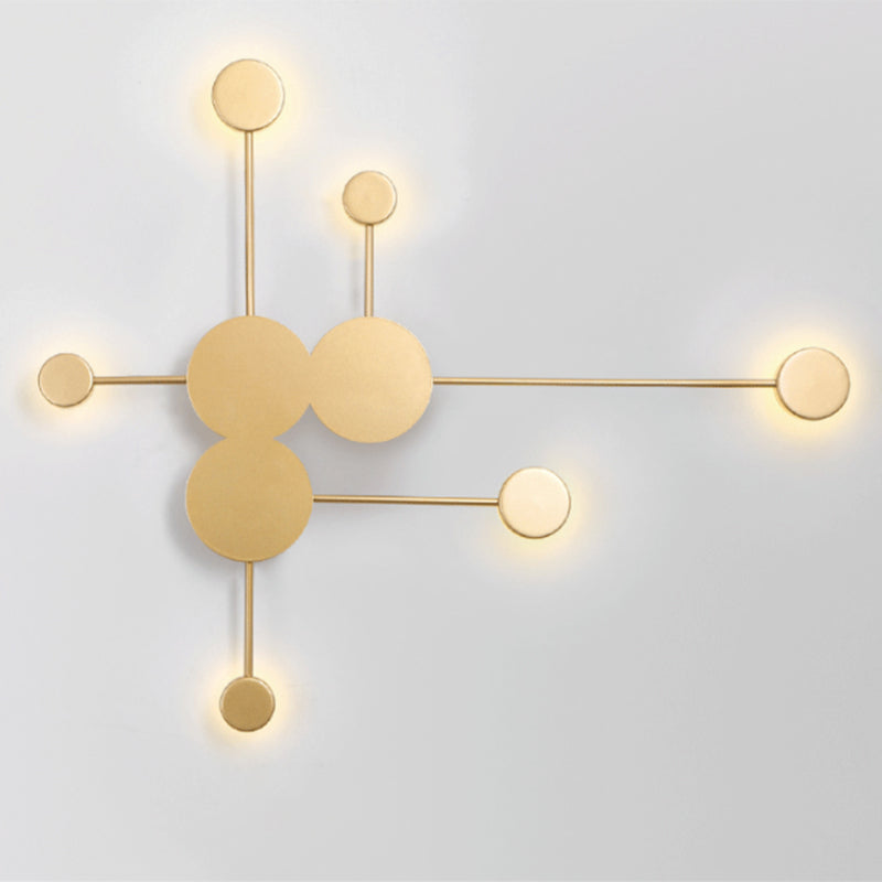 Kreisförmige Wandmontaglampe moderne Einfachheit Acrylwandhalterung für Wohnzimmer