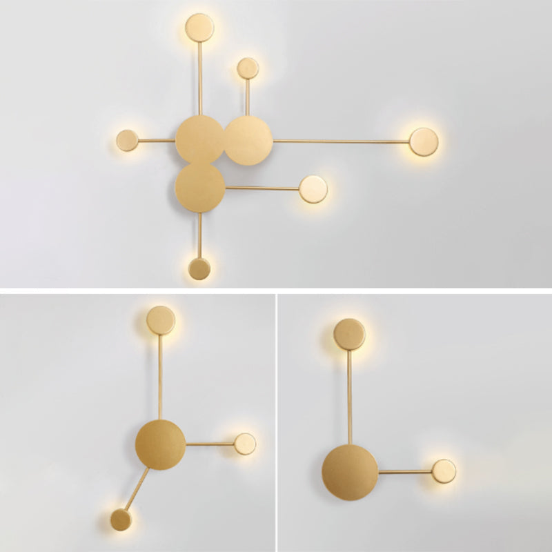 Kreisförmige Wandmontaglampe moderne Einfachheit Acrylwandhalterung für Wohnzimmer