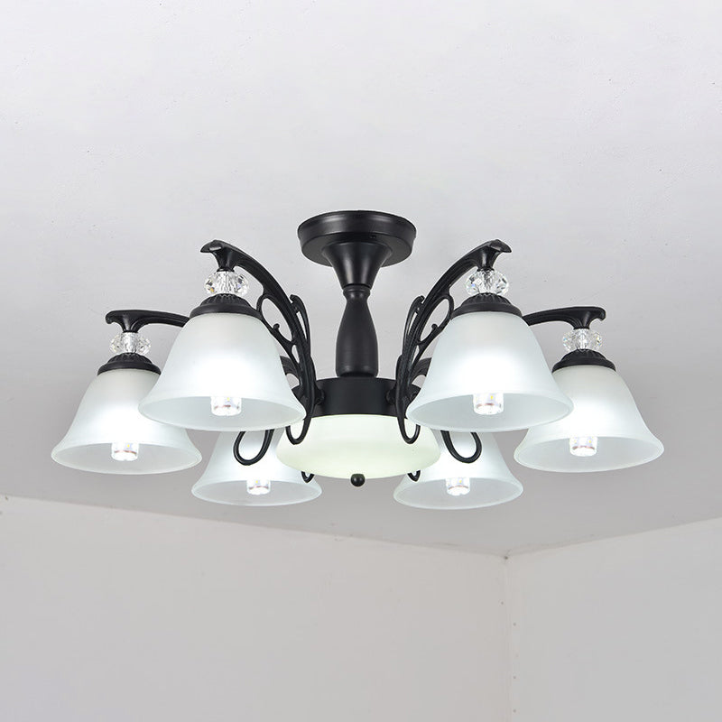 Administrateur de plafond de chambre à coucher en verre semi-chasseur ombré Tiffany