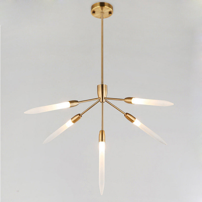 Picchi acrilici lampadario a sospensione Light Postmodern Gold Finitura sospesa