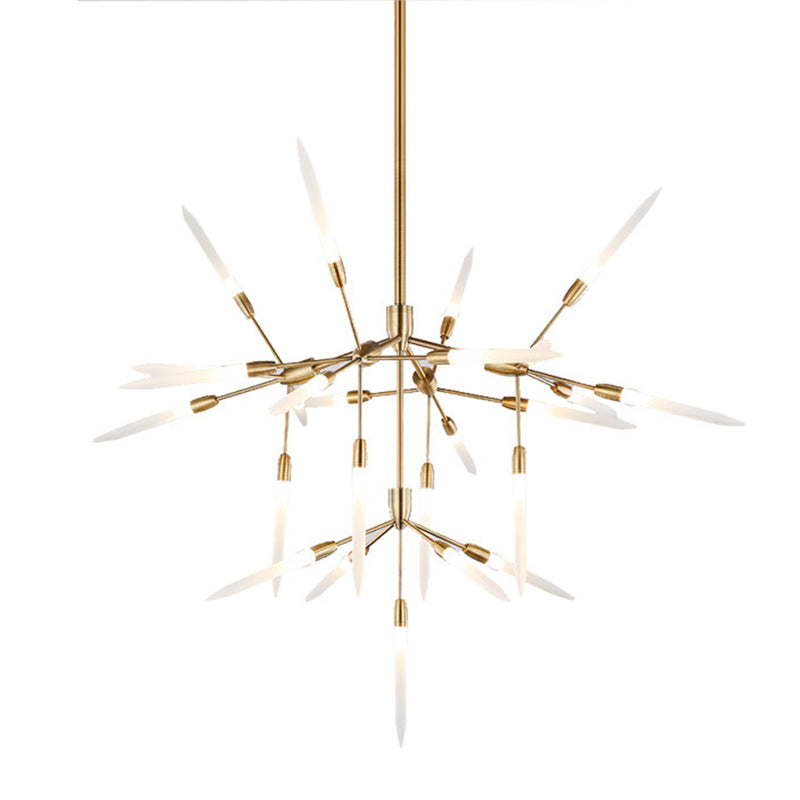 Picchi acrilici lampadario a sospensione Light Postmodern Gold Finitura sospesa