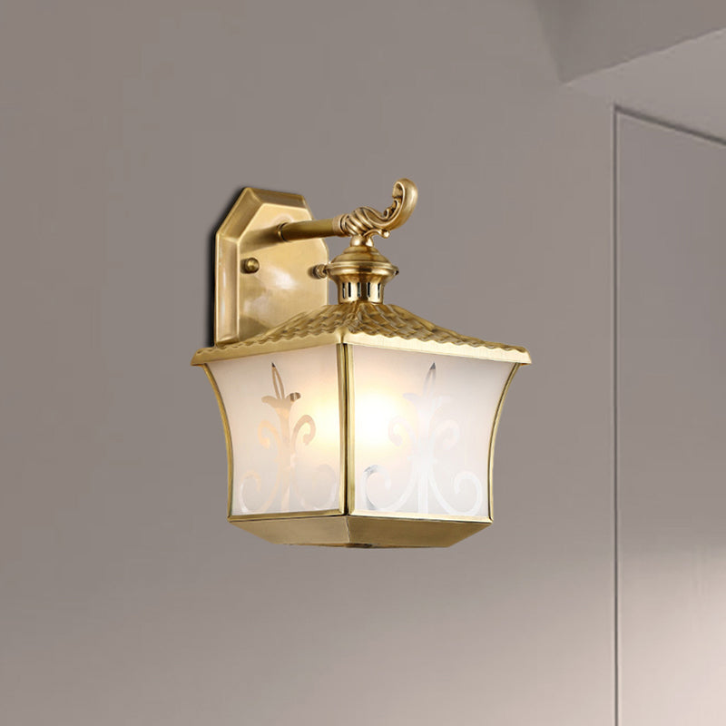 1 lampe murale de lanterne de bulbe