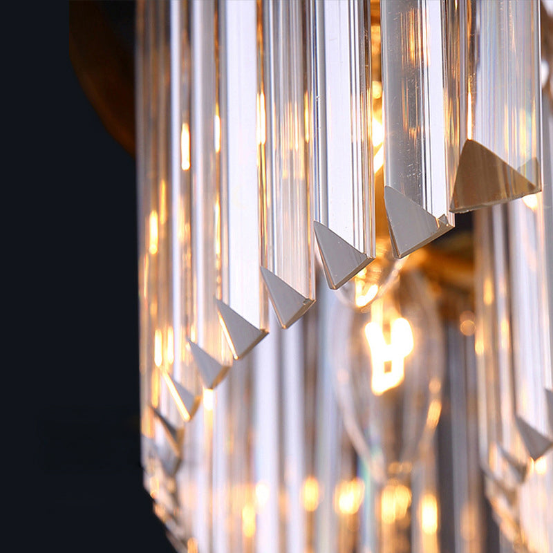 Modern Flush Mount Beleuchtung Gold Drum Flush Deckenleuchte Licht mit Crystal Shade