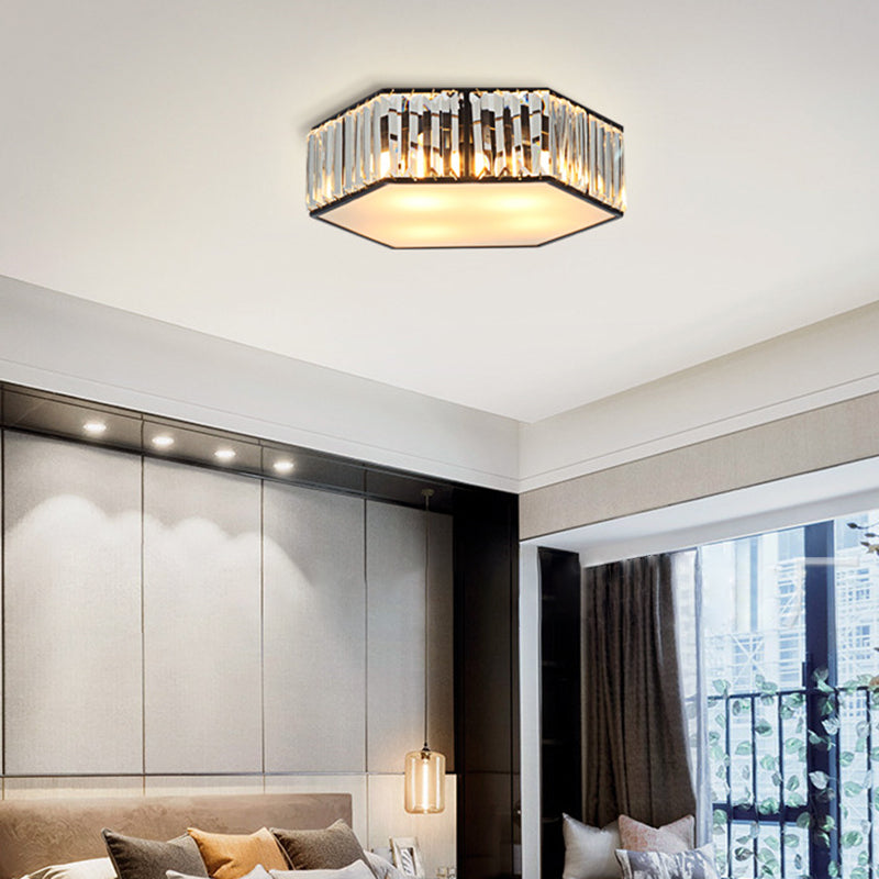 Zeshoekige kristallen inbouwplafondlamp Moderne gouden inbouw plafondverlichtingsarmatuur