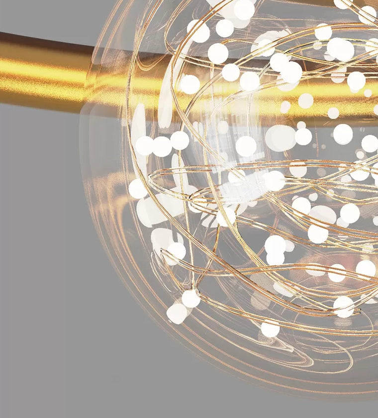 Metalen Starry Plafond Opgezette Licht Moderne Stijl LED Gouden Plafond Mount Lamp