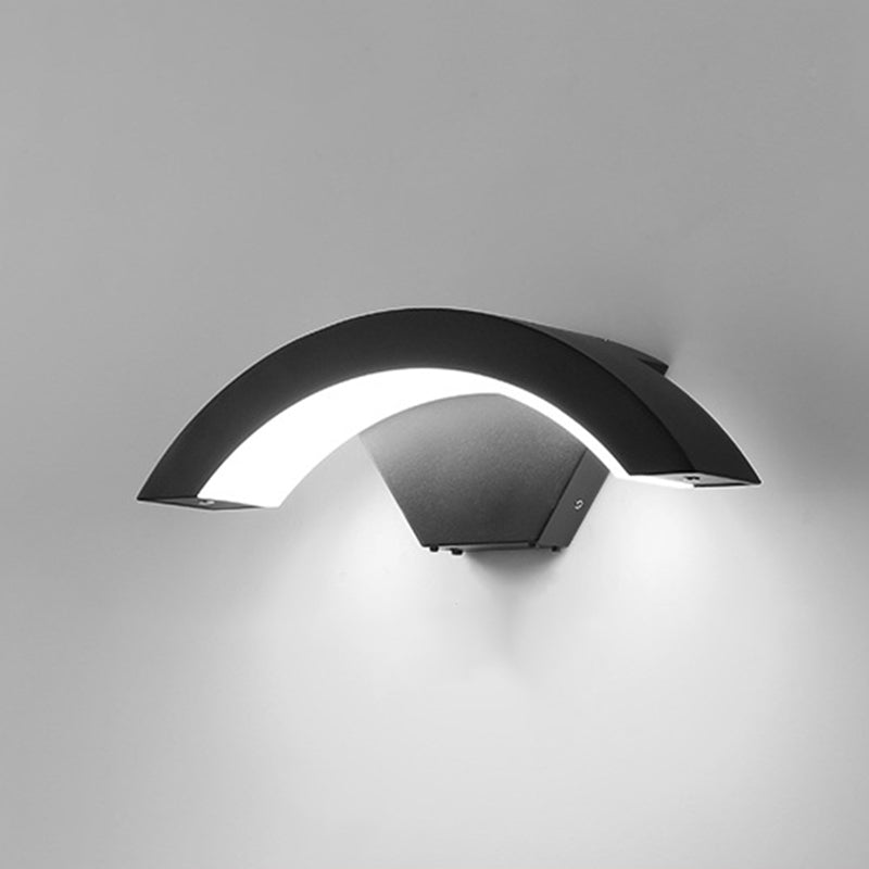 Hedendaagse curve Wall gemonteerde lichten Acrylspoelmontage Wand SCONCE voor balkon