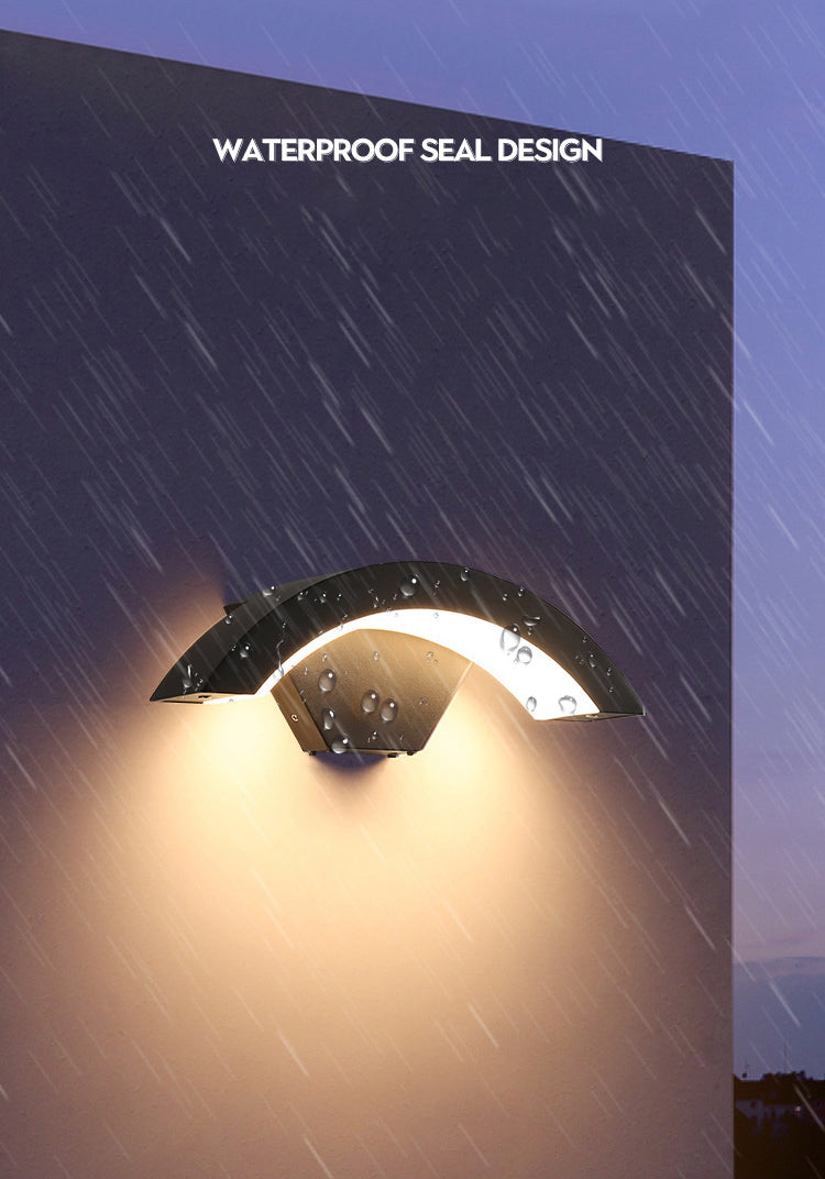 Hedendaagse curve Wall gemonteerde lichten Acrylspoelmontage Wand SCONCE voor balkon