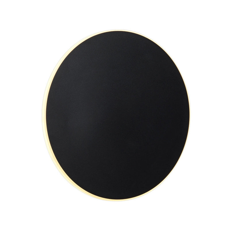 Iluminación de montaje de pared de disco redondo moderno iluminación acrílica montada en la pared para la cama