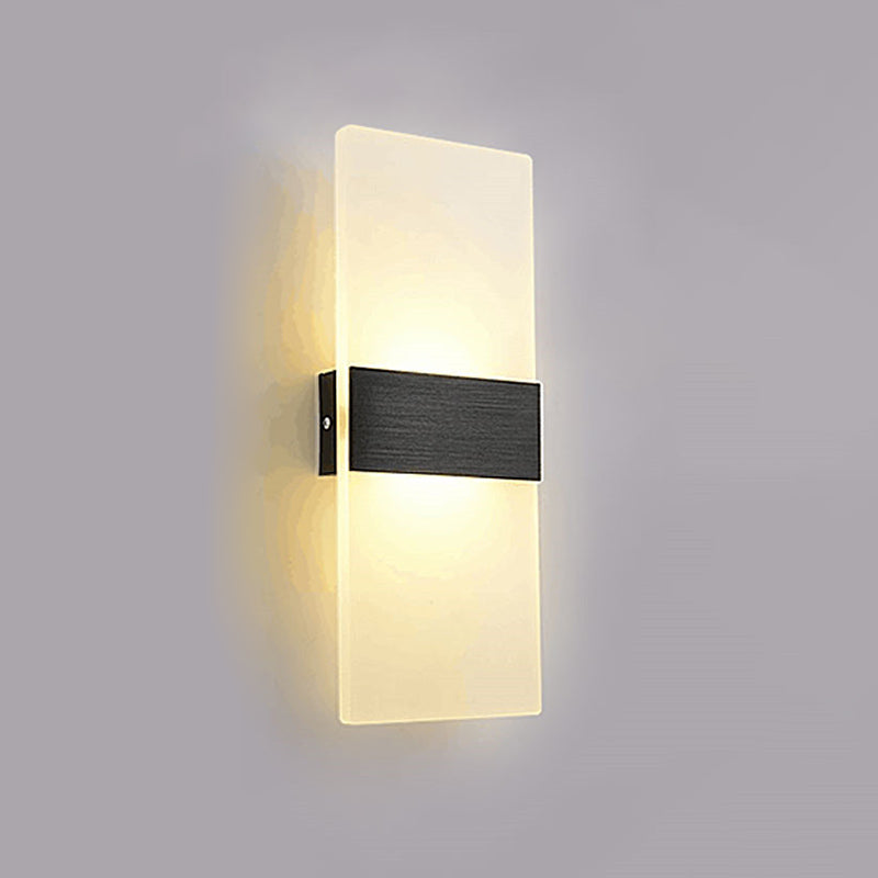 Contemporary Geometric Wall Mounted Lights Acrylic Flush Mount Wall Sconce for Bedside