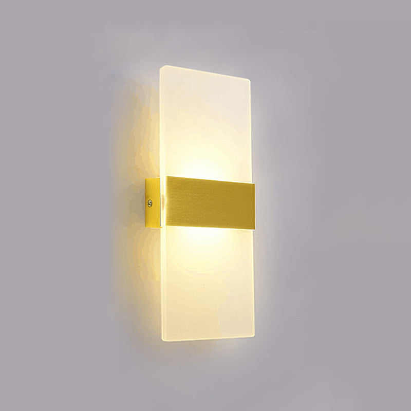 Contemporary Geometric Wall Mounted Lights Acrylic Flush Mount Wall Sconce for Bedside