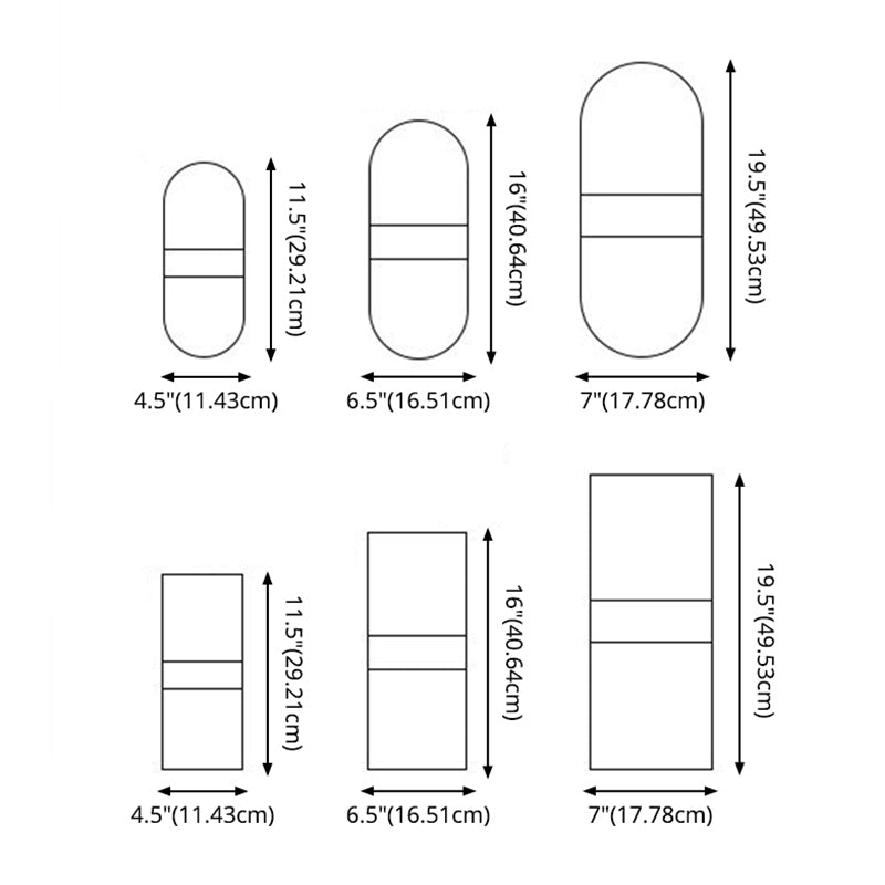 Contemporary Geometric Wall Mounted Lights Acrylic Flush Mount Wall Sconce for Bedside