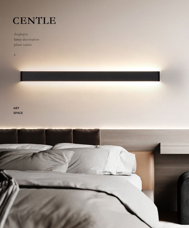 Moderne lineare Wandhalterung beleuchtet Acrylwandmontagebeleuchtung für Schlafzimmer