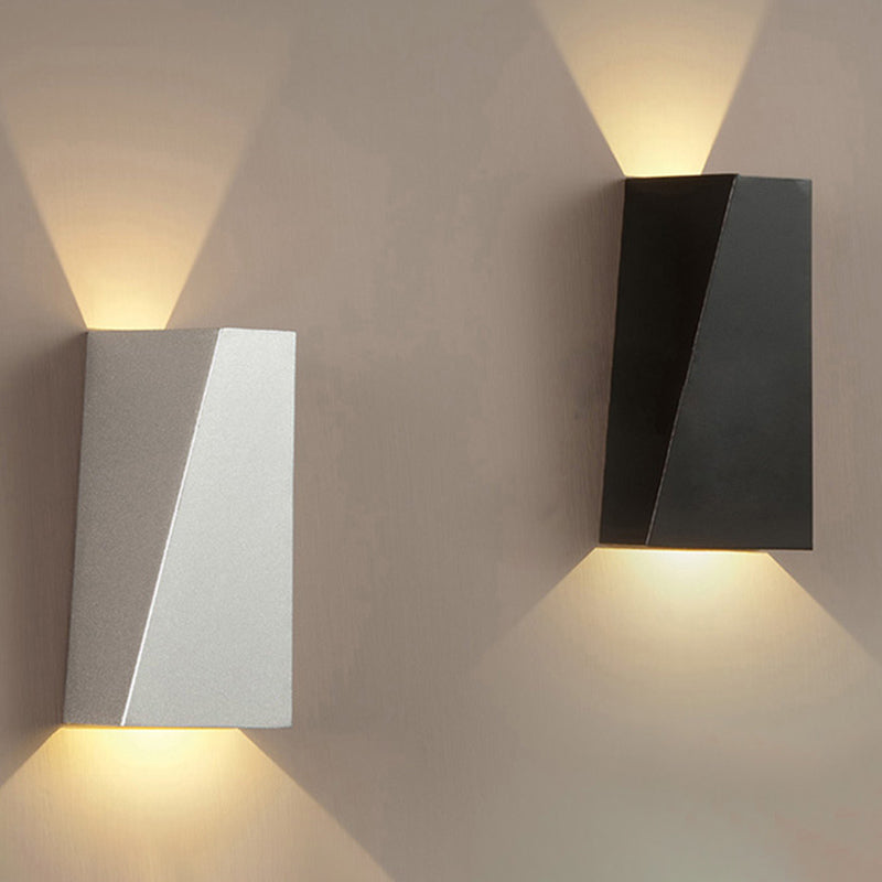 Modern Geometric Wall Mount Lighting Metallic Wall Mounted Lighting for Living Room