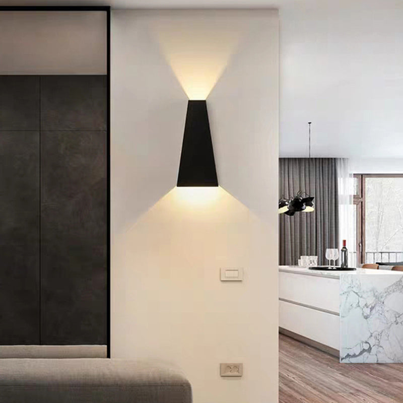 Modern Geometric Wall Mount Lighting Metallic Wall Mounted Lighting for Living Room