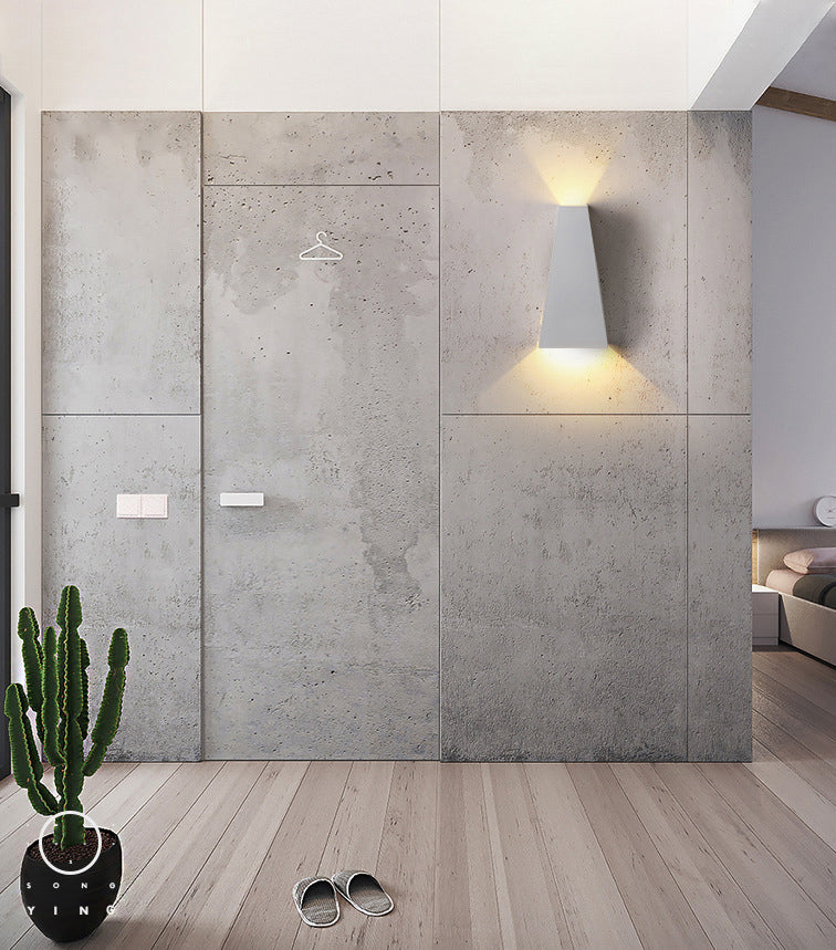 Modern Geometric Wall Mount Lighting Metallic Wall Mounted Lighting for Living Room