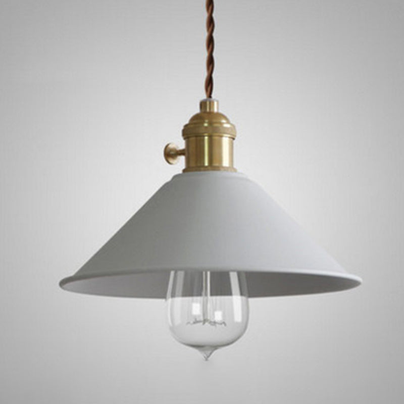 Metal Tapered Hanging Light Nordic Modern Style 1 Light  Restaurant Ceiling Pendant Lamp