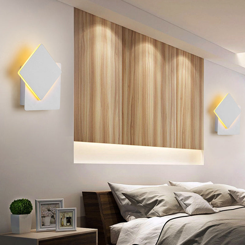 Minimalist LED Wall Mount Light Angle Adjustable Aluminium Wall Light for Bedroom