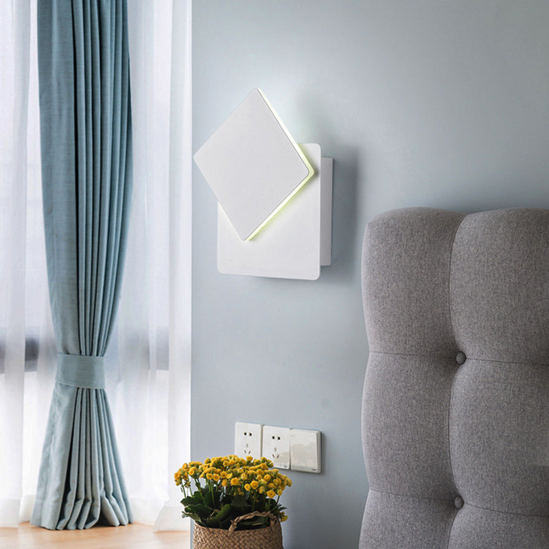 Minimalist LED Wall Mount Light Angle Adjustable Aluminium Wall Light for Bedroom