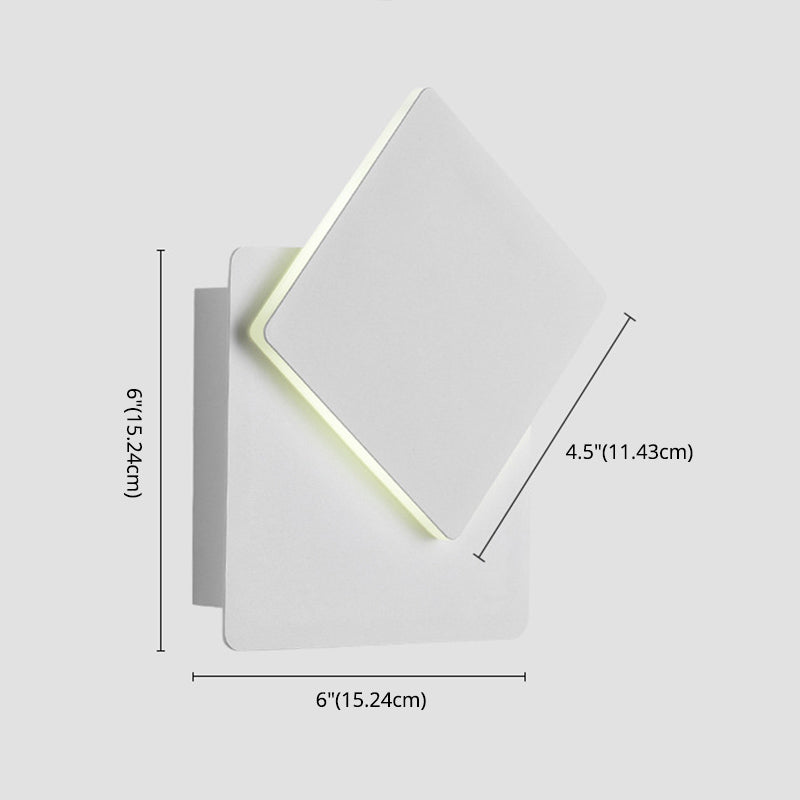 Minimalist LED Wall Mount Light Angle Adjustable Aluminium Wall Light for Bedroom