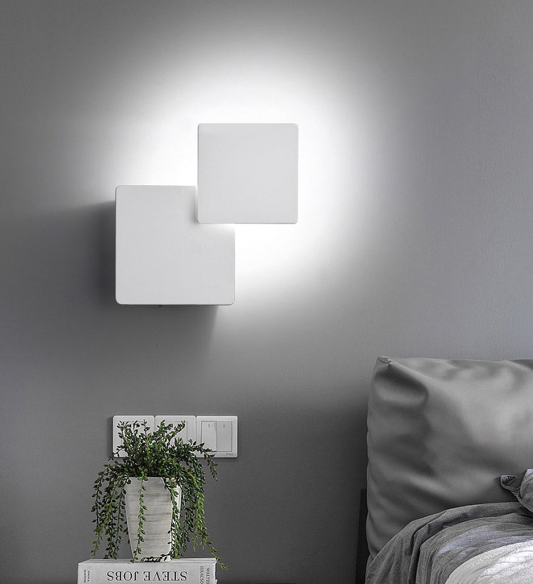 Minimalist LED Wall Mount Light Angle Adjustable Aluminium Wall Light for Bedroom