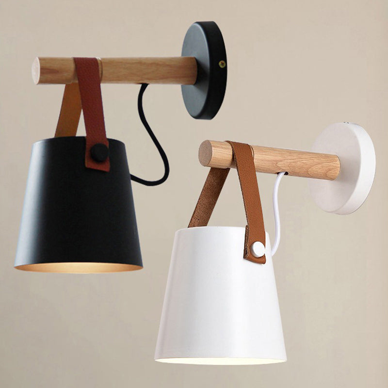 Modern Minimalist Style Cone Wall Light Sconce Metal 1 Light Sconces