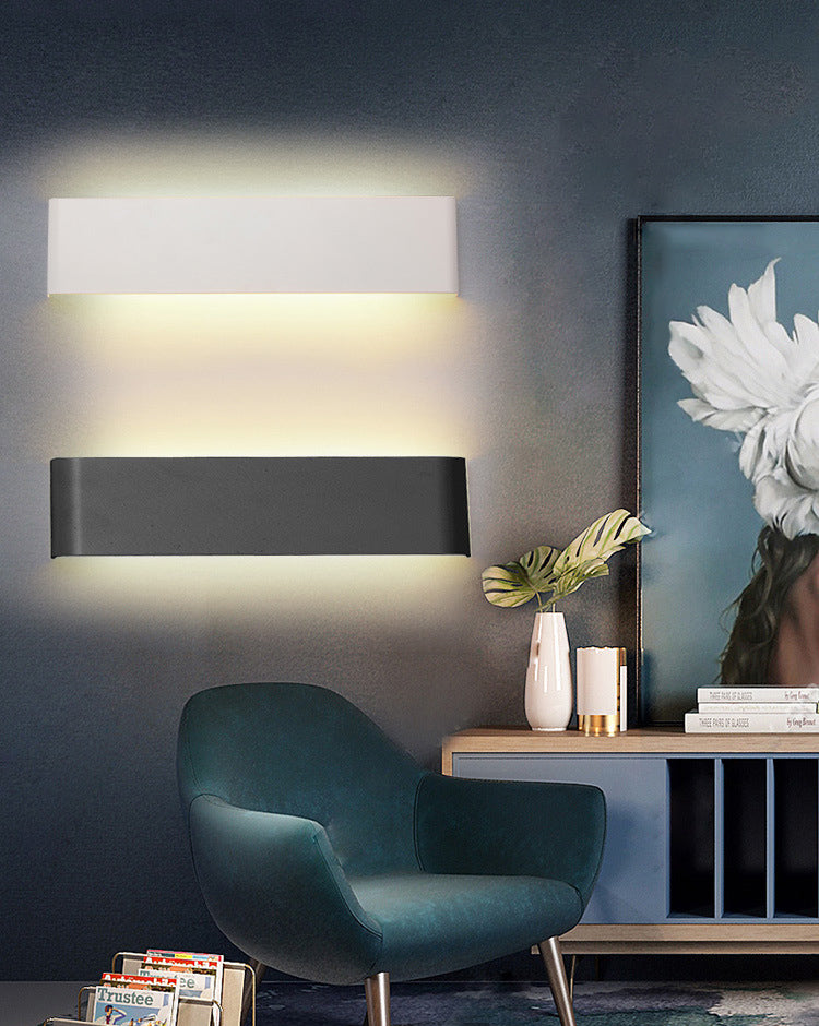 Moderne Einfachheit Rechteck Wandleuchte Acryl Wandleuchte Beleuchtung für Schlafzimmer