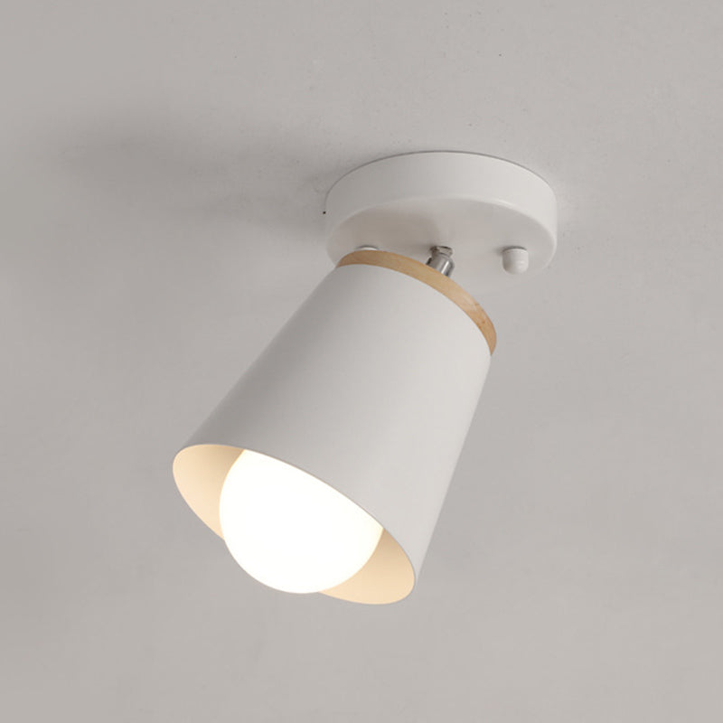 Minimalisme -stijl macaroon muur sconce hoek verstelbare metalen cilinder schaduw wandlicht voor slaapkamer