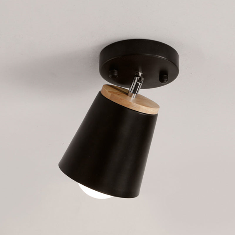 Minimalisme -stijl macaroon muur sconce hoek verstelbare metalen cilinder schaduw wandlicht voor slaapkamer