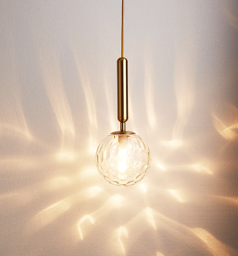 Aménagement d'éclairage de pendentif sphérique