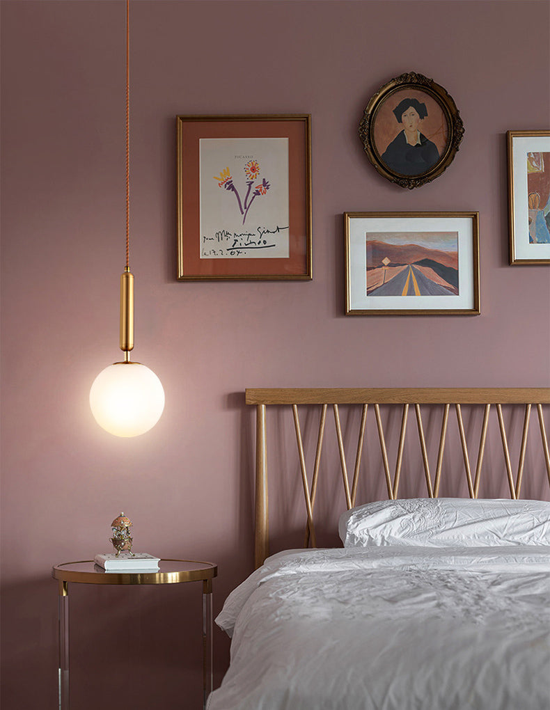 Aménagement d'éclairage de pendentif sphérique