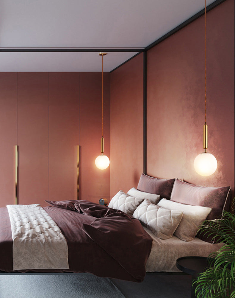 Aménagement d'éclairage de pendentif sphérique