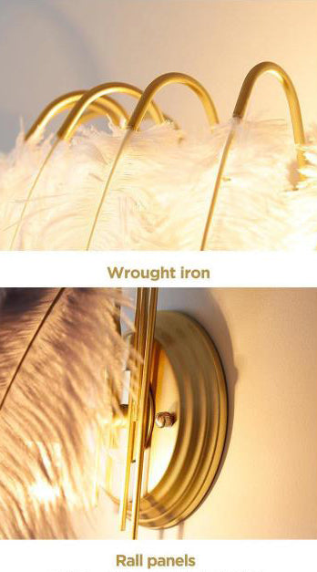 Lampada rotonda SCONCE FIETURE NORDIC CREATIVE PIETERE 1 PLARIZZA LIGHT per camera da letto