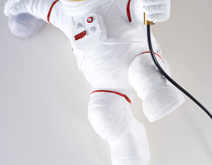 Astronaut Modelado de luces de matriz esféricas Resina creativa 1 luz sonces