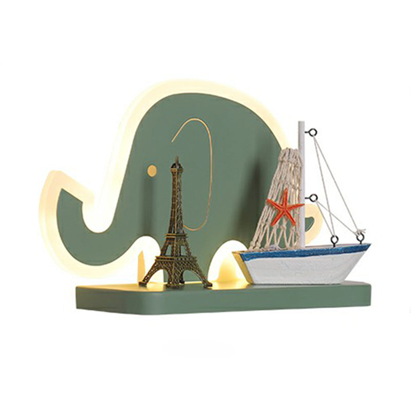 Cartoon Shape Sconce Light Fixture Creative Acrylic 1 Light Sconces