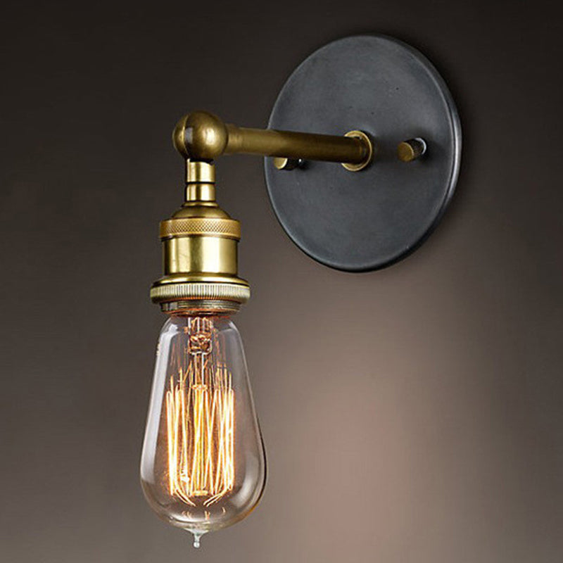 American Retro Industrial Style Armed Mur Sronce Lights 1 Light Metal Picherons