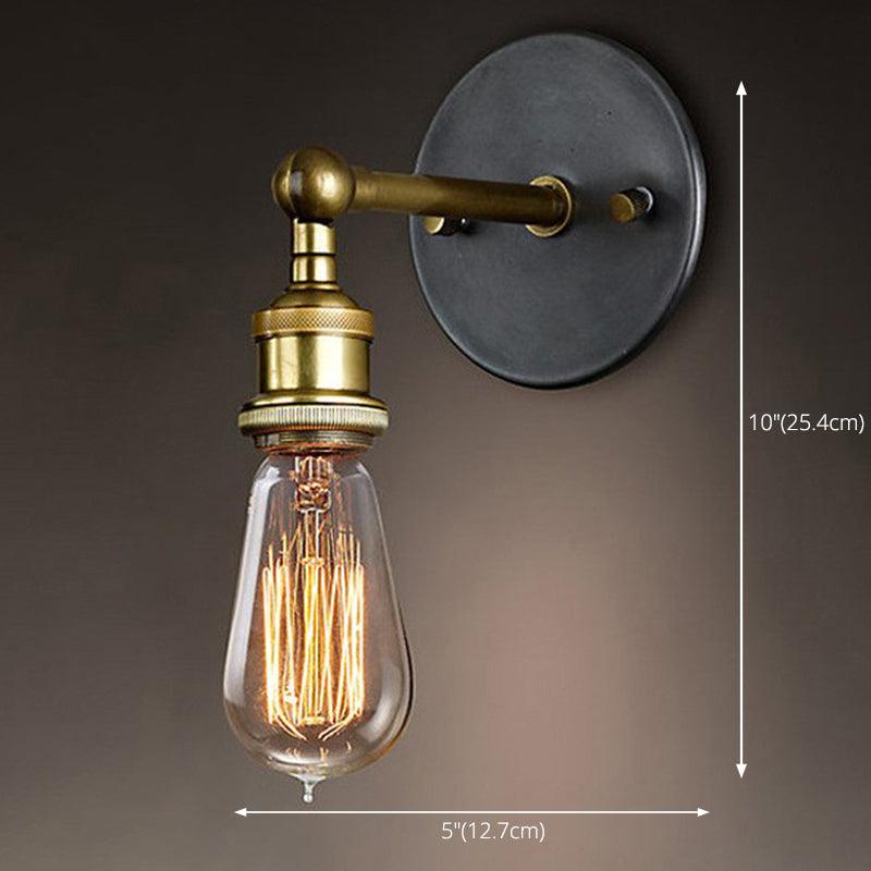 American Retro Industrial Style Armed  Wall Sconce Lights 1Light Metal Sconces