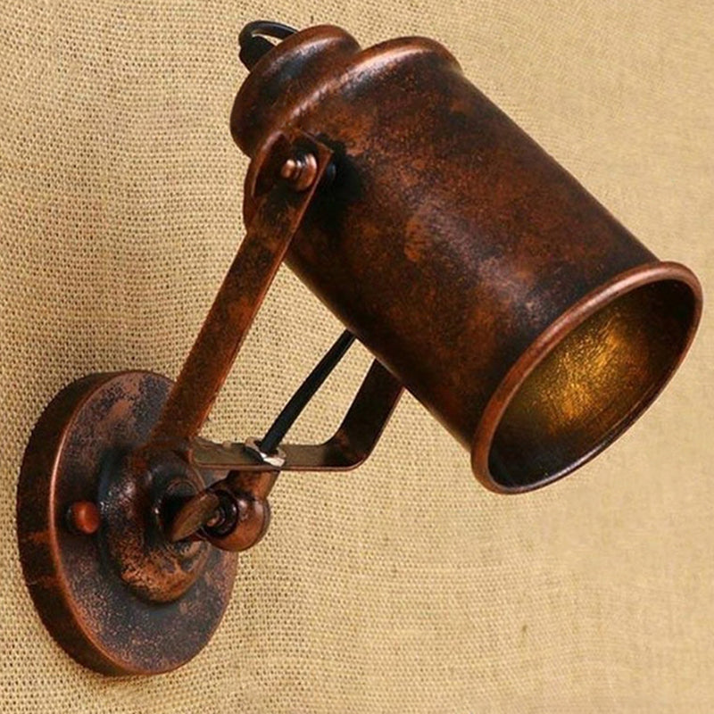 American Retro Industrial Style Armed  Wall Sconce Lights 1 Light Metal Sconces