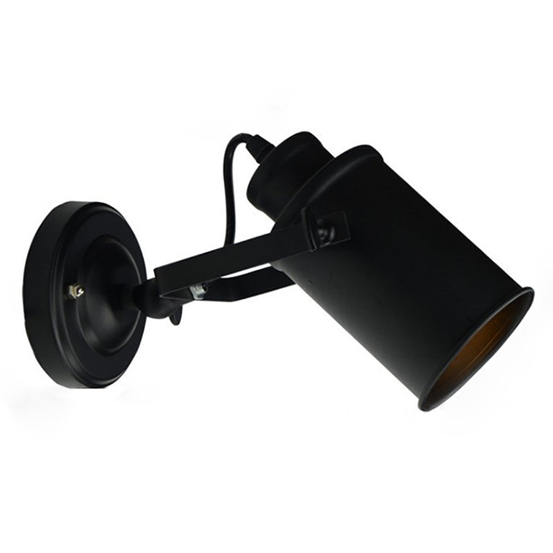 Luces de apliques de pared armada de estilo industrial estadounidense 1 apliques de metal ligero