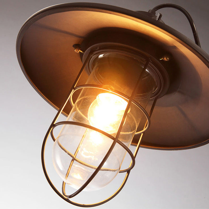 Angle Shade Wandleuchte amerikanische Retro -Industriestil Metal 1 Leichte Leuchten