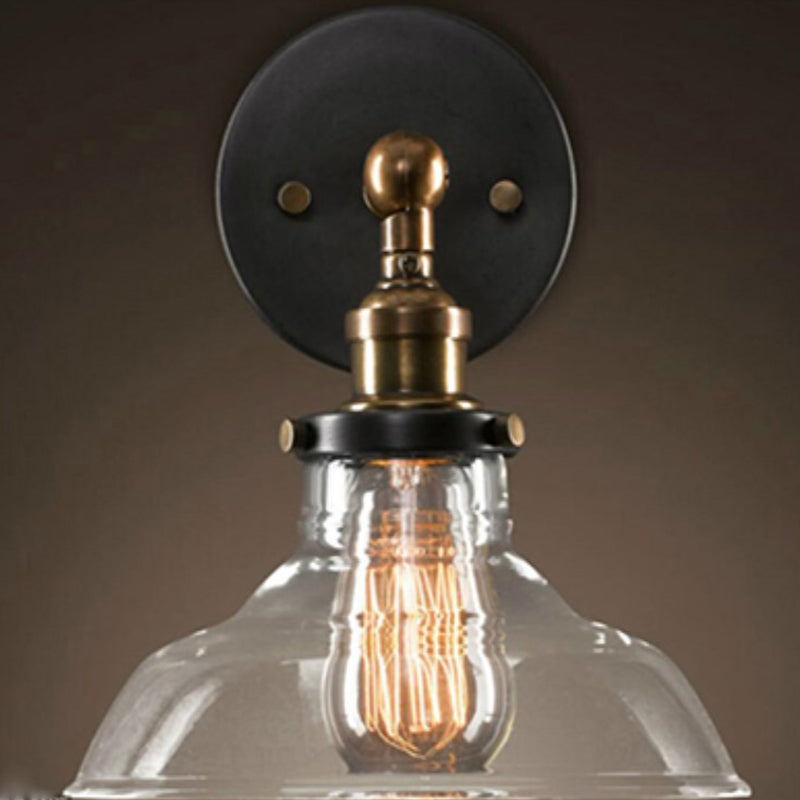 Luz de luz armada de 1 luces Lighture European Retro Style Glass Donces