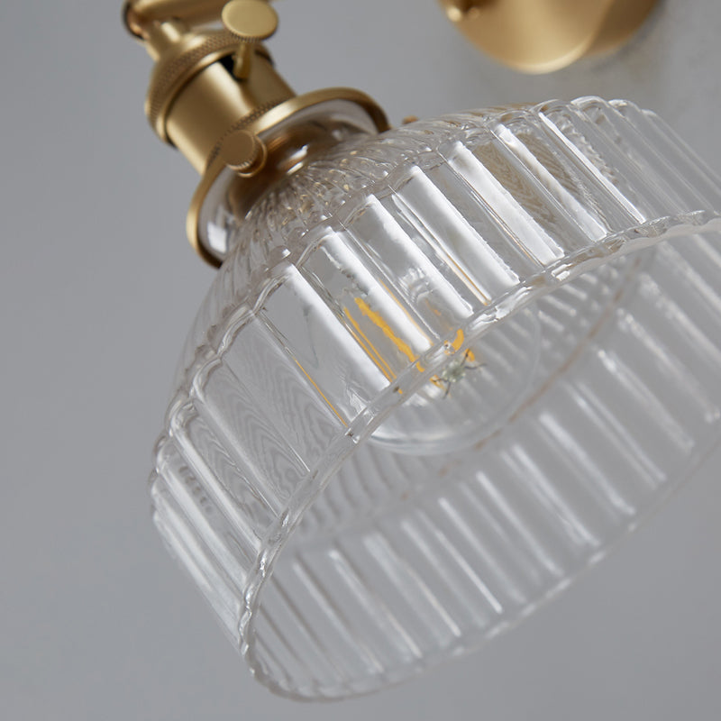 Adjustable Angle 1 Light Armed Wall Light Sconce Nordic Light Extravagant Style Glass Sconces