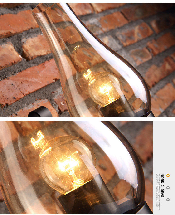 Retro Industrial Style Schattierte Wandleuchte Leuchten 1 Lichtglas -Leuchten