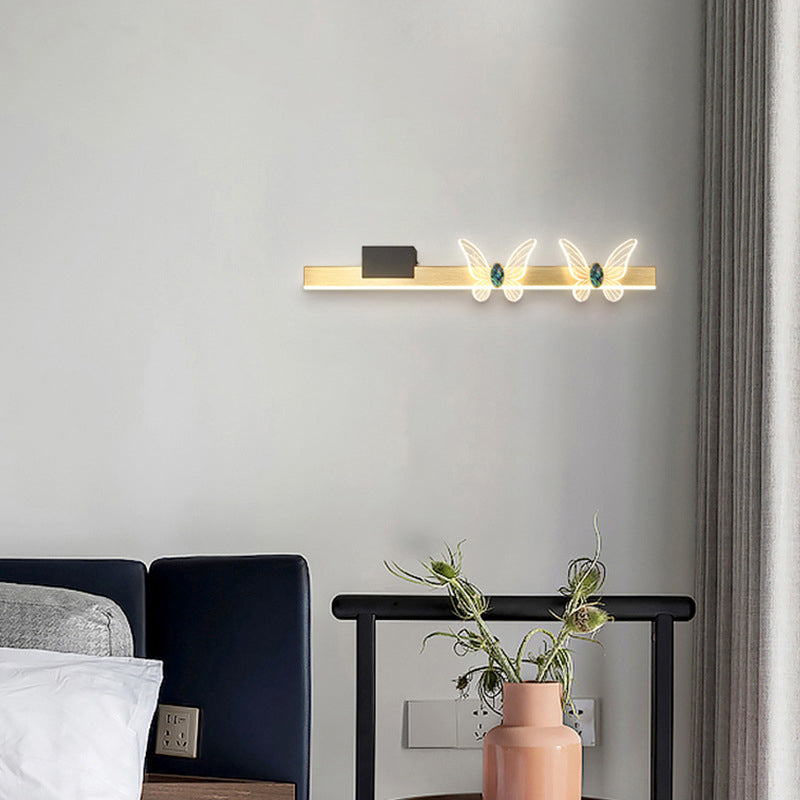 Rectangular Vanity Sconce Modern Minimalist Style Aluminum Vanity Light