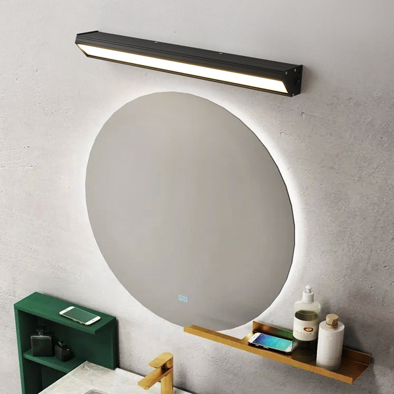 Rectangle Vanity Wall Sconce Fixtures Modern Minimalist Style Acrylic Single Vanity Light