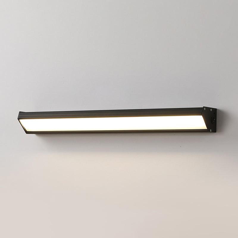 Rectangle Vanity Wall Sconce Fixtures Modern Minimalist Style Acrylic Single Vanity Light