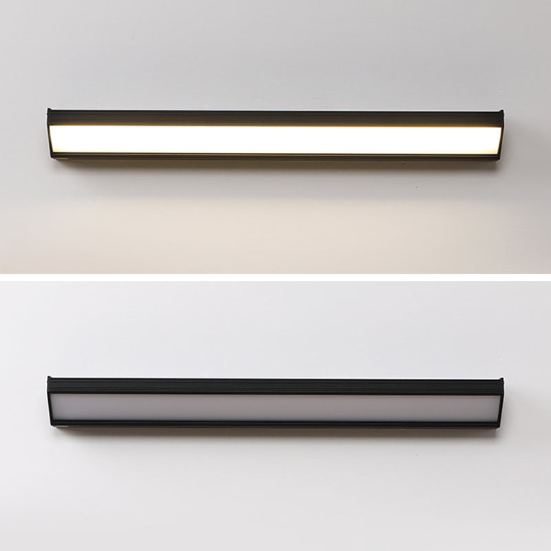 Rectangle Vanity Wall Sconce Fixtures Modern Minimalist Style Acrylic Single Vanity Light