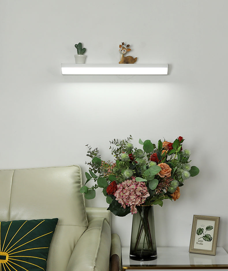 Rectangle Vanity Wall Sconce Fixtures Modern Minimalist Style Acrylic Single Vanity Light