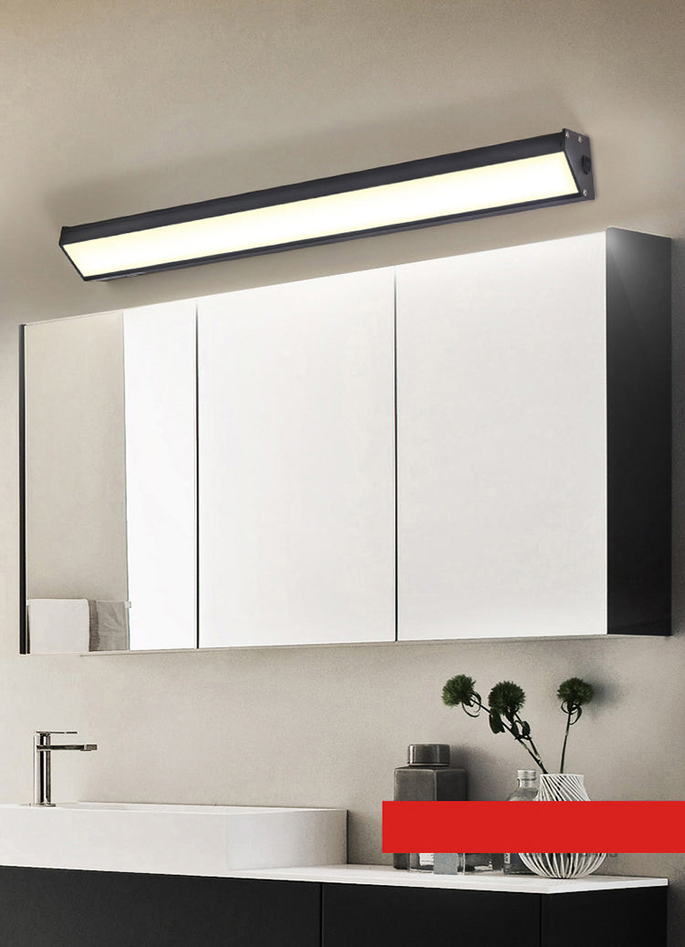Rectangle Vanity Wall Sconce Fixtures Modern Minimalist Style Acrylic Single Vanity Light